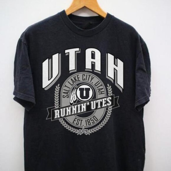 Other - Utah Utes Black Color T-shirt, Utah Utes Runnin Utes College Football Tee Shirt